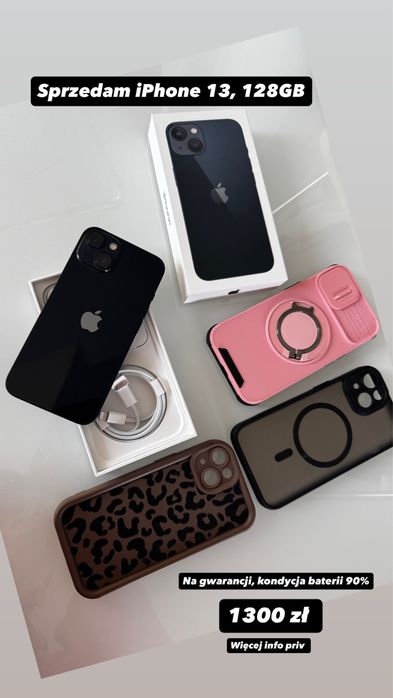 iPhone 13, 128GB na gwarancji