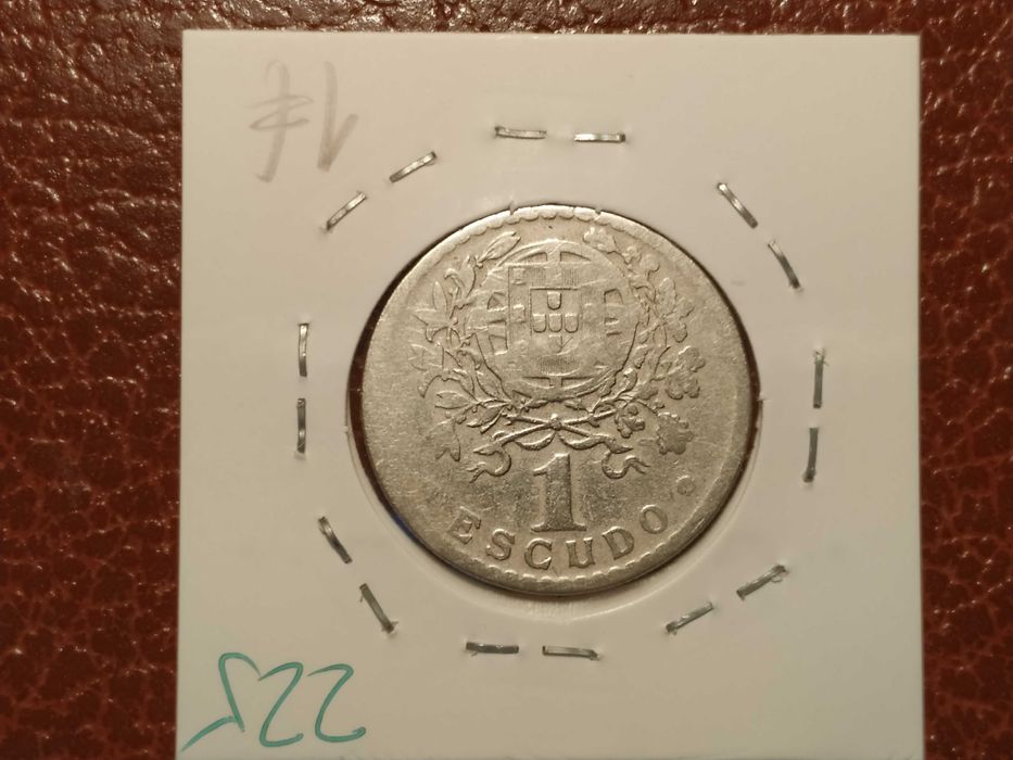 225 Portugal - moeda de 1 escudo de 1927 alpaca