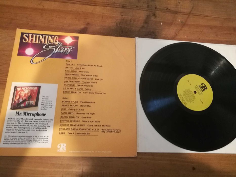 VARIOS - Ronco Presents Shining Stars (Bonnie Taylor, Abba, P Smith, Kiss) LP