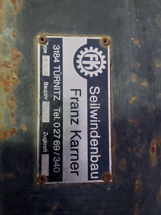 Wyciągarka hydrauliczna 5000 kg.