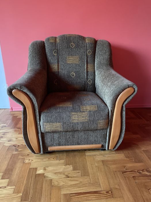 Piękny elegancki fotel stan jak nowy