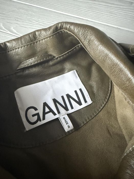 Ganni  шкіряна  сукня (розмір с)