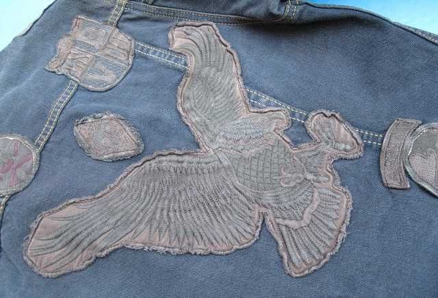 nowa JEDYNA kurtka KATANA bluza LEVIS koszula S patches DIESEL jacket