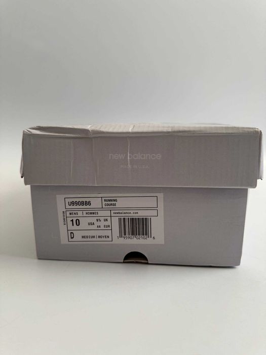 Оригінал Кросівки New Balance 990V6 Made In Usa 'TRIPLE BLACK' U990BB6