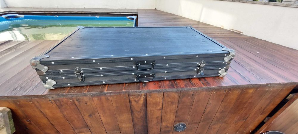 Mala preta para dj pu banda, dimensões nas fotos
