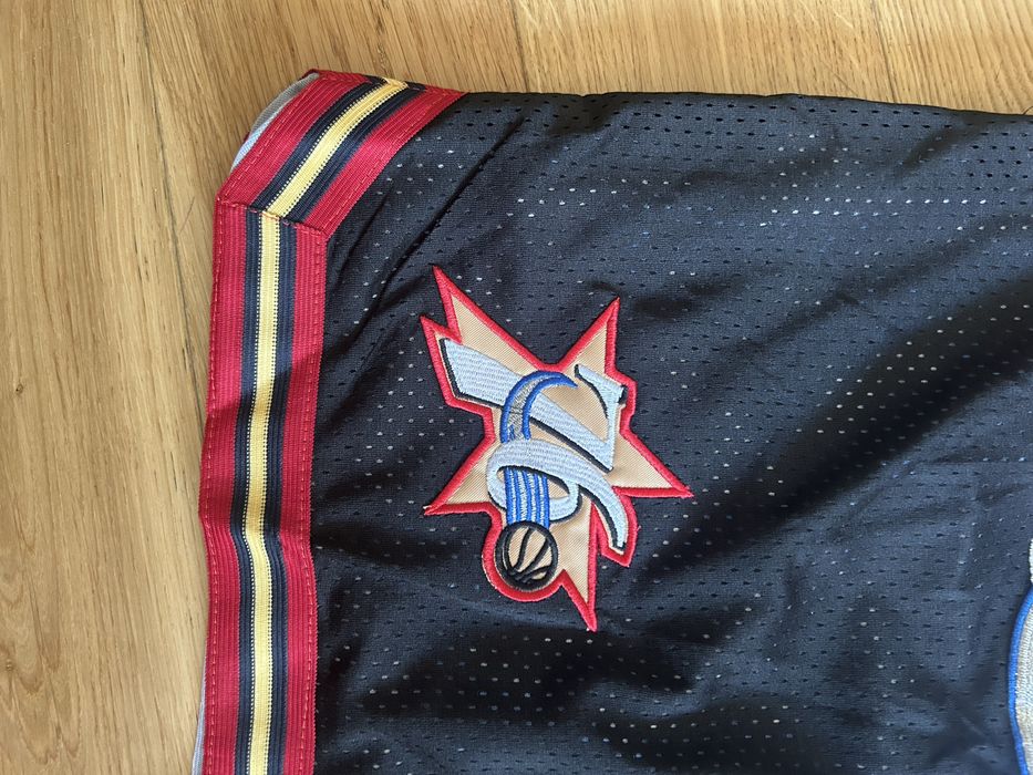 Nowe czarne spodenki NBA philadephia SeventySixers Mitchell & Ness Just Don