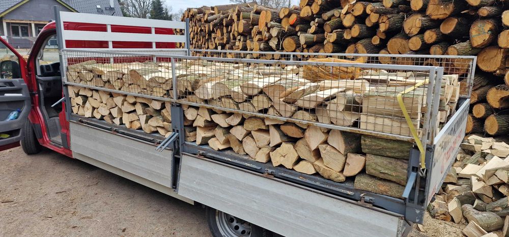DREWNO KOMINKOWE opałowe Żagań suche Dąb Akacja Brzoza Sosna Transport