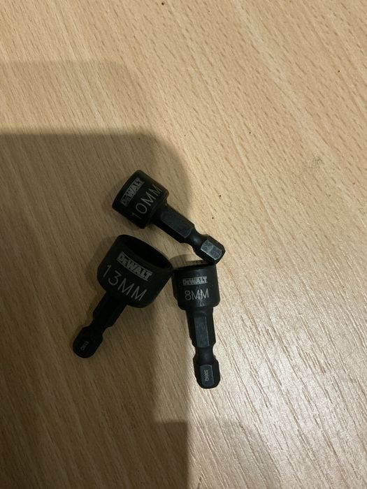 Набор біт dewalt 3шт 8мм 10мм 13мм ударні підсилені головки шестигранн