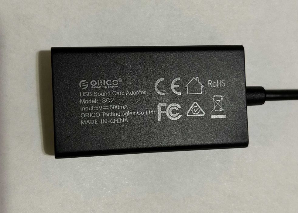 Зовнішня звукова карта ORICO SC2