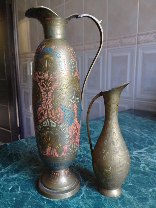 Кувшин ваза 2шт бронза handmade