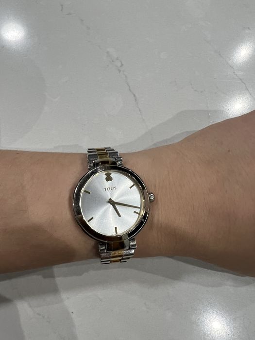 Zegarek srebrno-złoty Tous