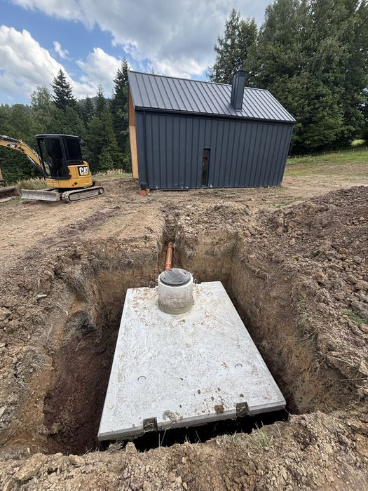 Uslugi koparką roboty ziemne kompleksowe transport wozidlo koparka