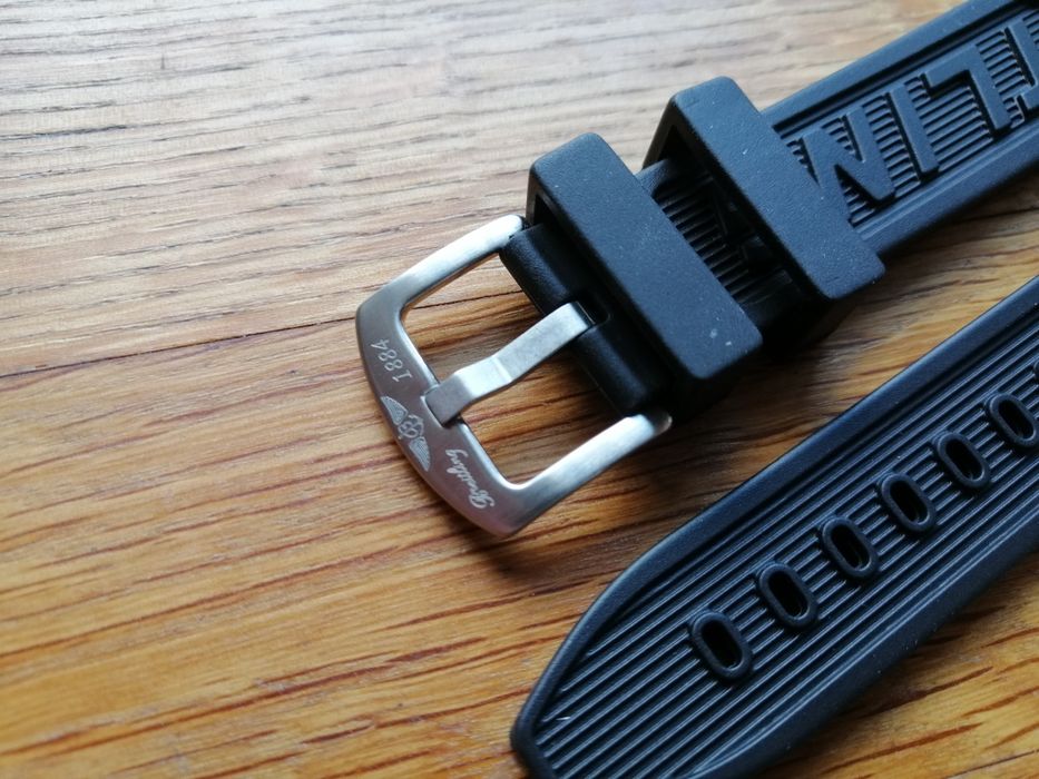 Pasek kauczukowy Breitling do zegarka 22 24 mm  Navitimer / Avenger