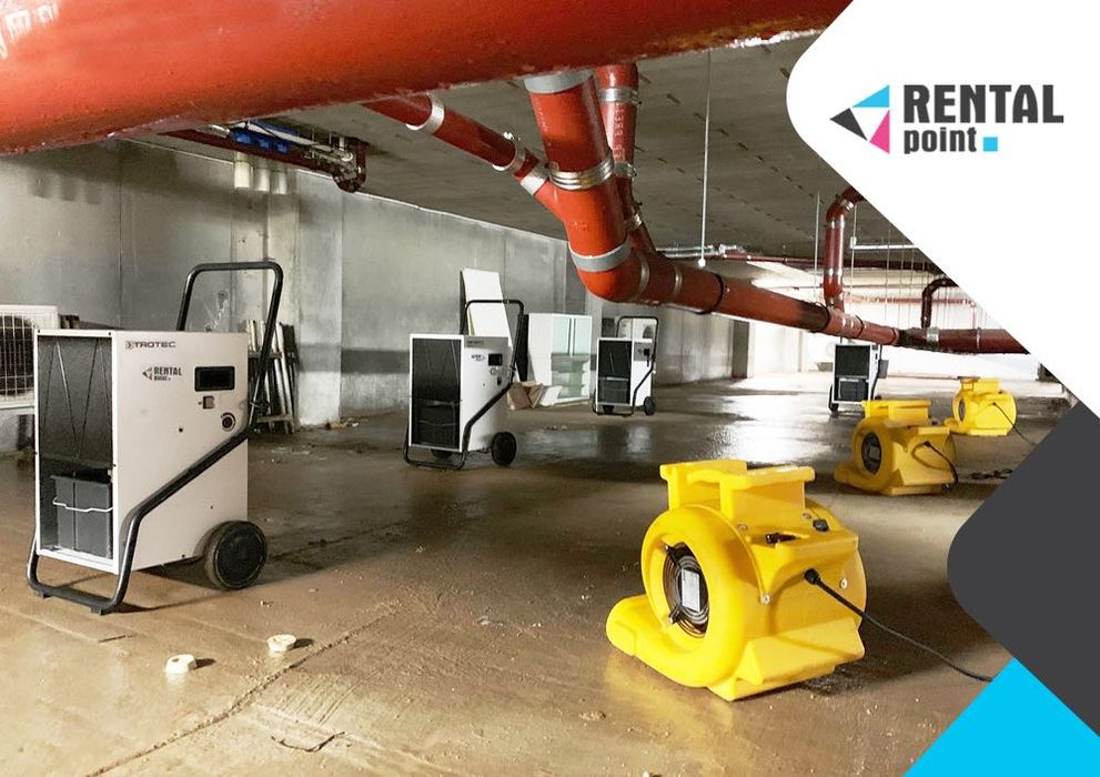 OSUSZANIE podposadzkowe budynków PO ZALANIU wynajem osuszaczy