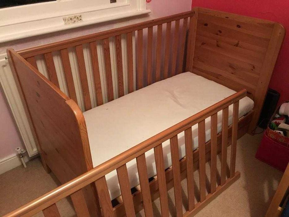 Drewniane Łóżeczko Mammas and Papas dziecięce 140*70- transformers