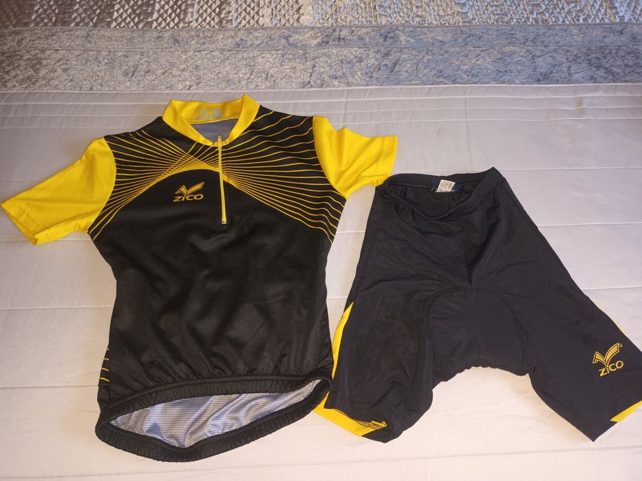Conjunto de ciclismo criança