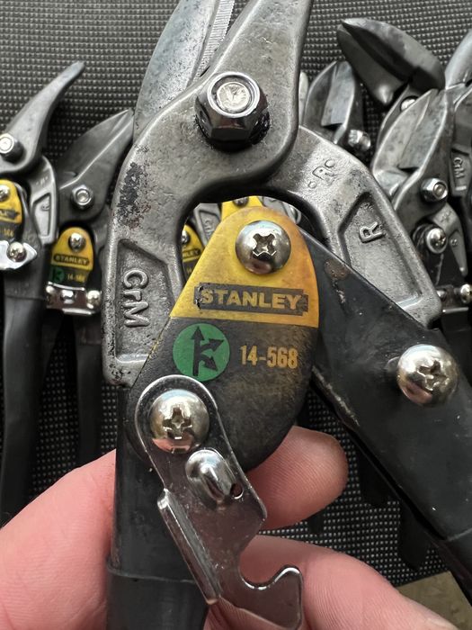 Ножиці по металу Stanley - «пелікани».