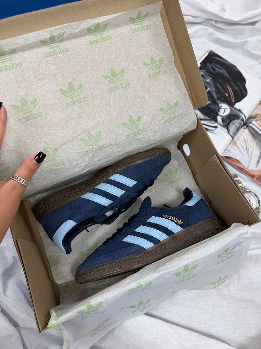 Топ Модель! Кросівки Adidas Handball Spezial Navy Gum, Адідас Сині, adidas