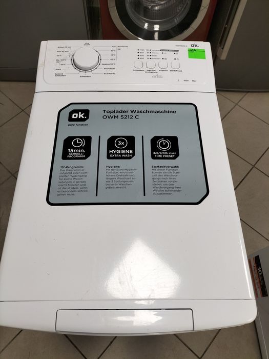 Pralka od góry ładowana 5kg, 1000obr, z Niemiec