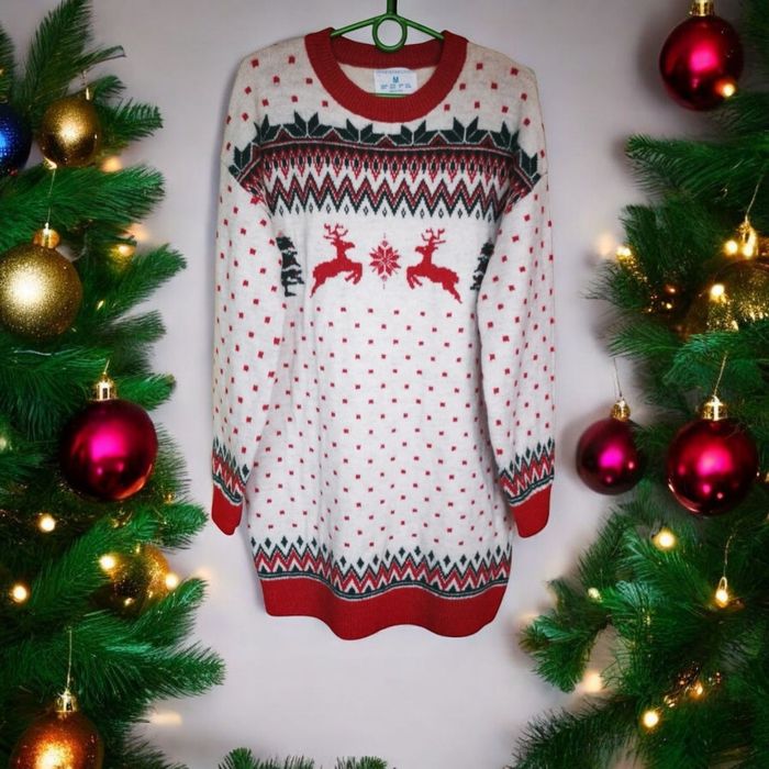Sweter świąteczny Primark Boże Narodzenie Merry Christmas zima sesja