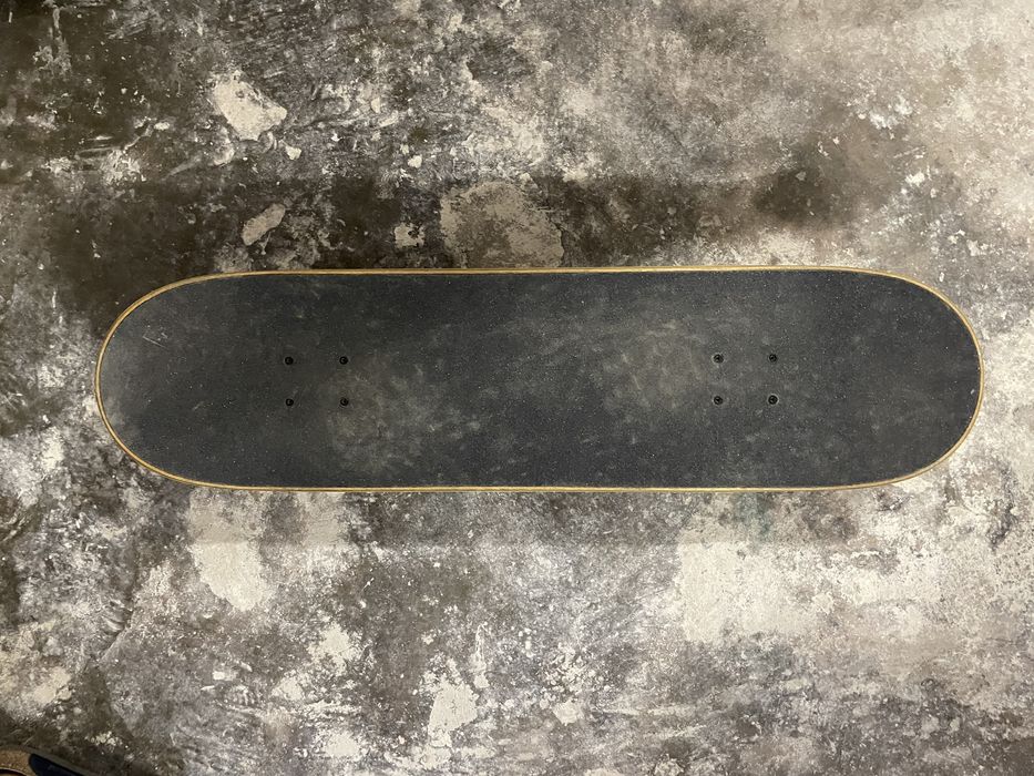 Real melting smiley skateboard