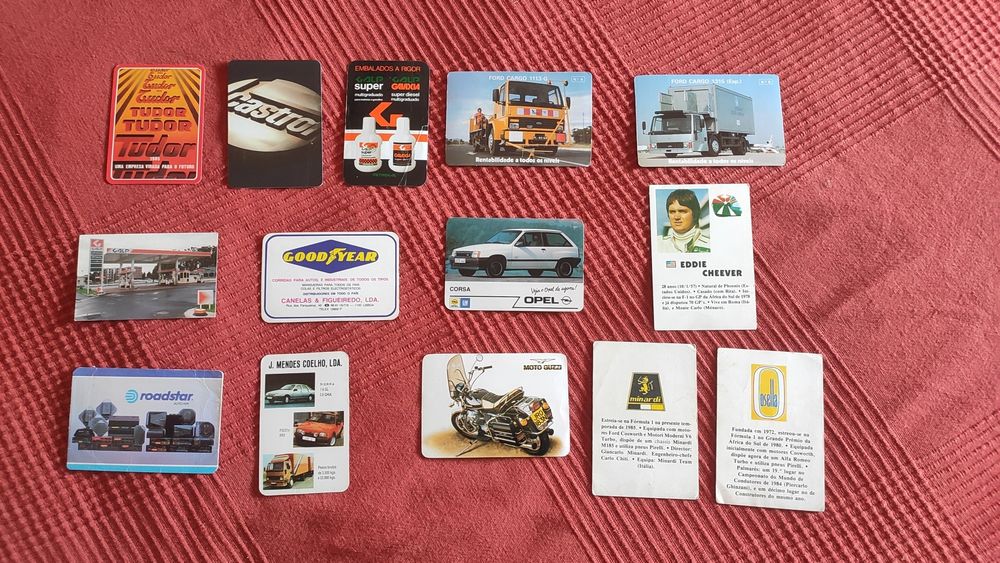 Calendários - formula 1, carros, motas, Galp, Castrol, Goodyear, etc