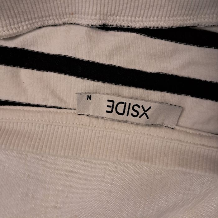 Кофта унісекс у горизонтальну полоску чорно-біла