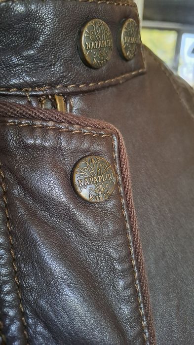 Napapijri kurtka skórzana roz M