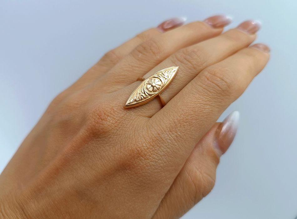 Золотое кольцо "Маркиз" 583