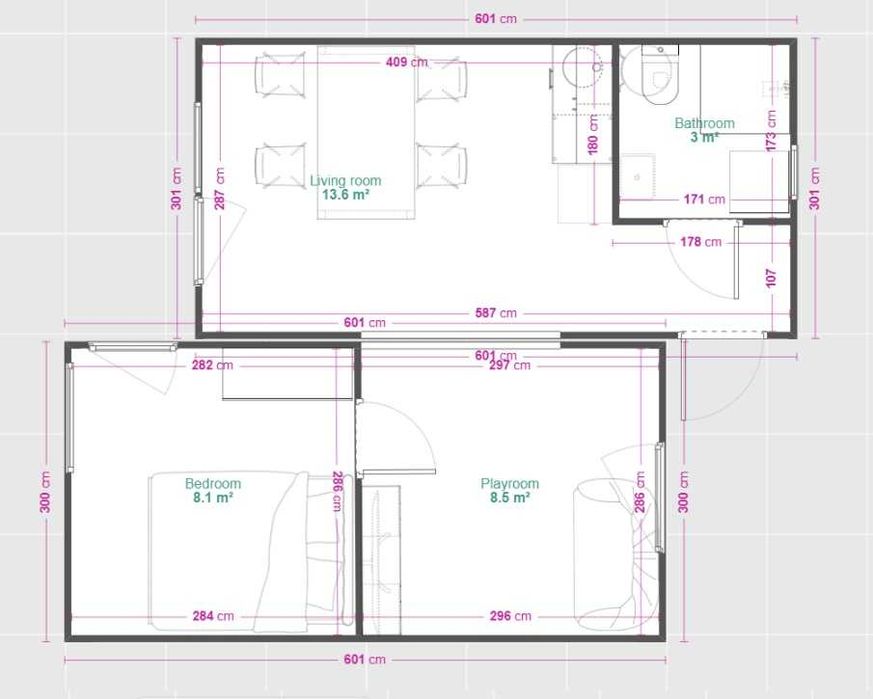 Domek modułowy całoroczny mobilny 35m2 wyposażony pod klucz Producent