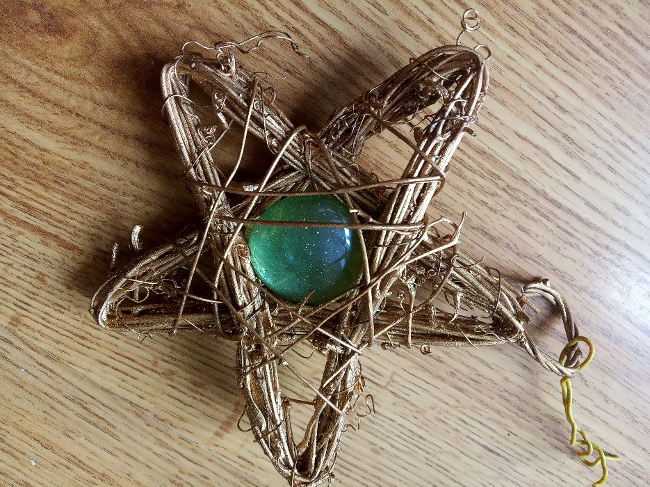 gwiazda świąteczna z kamieniem kolekcja PRL