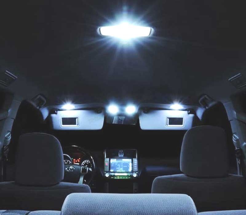 KIT COMPLETO 7 LÂMPADAS LED INTERIOR FIAT 500 07-16 SOLO EASY LOUNGE POP SPORT TREKKING TURBO