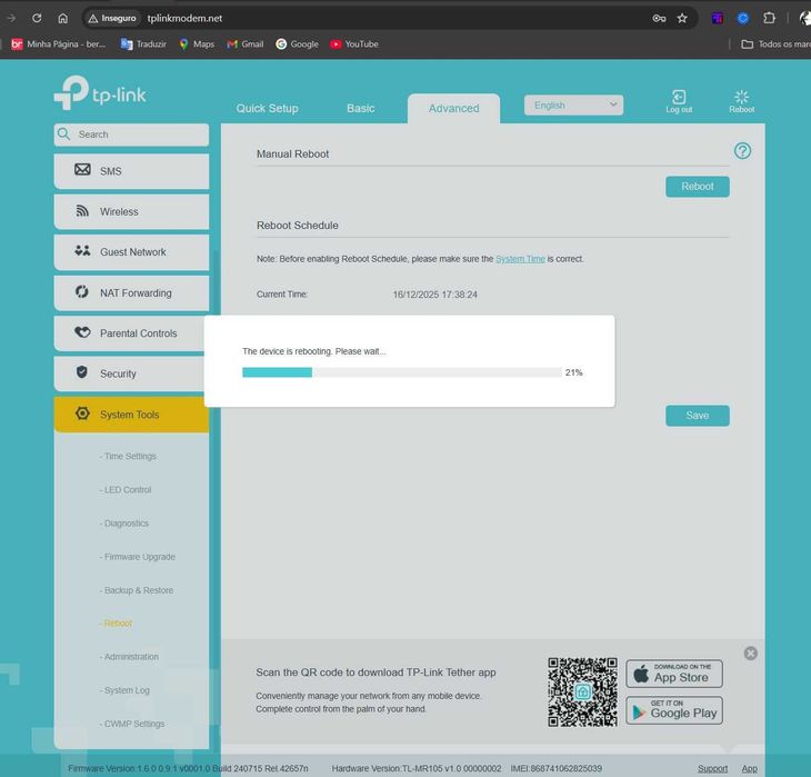 Tp-Link TL-MR105 4G Router 300mbps