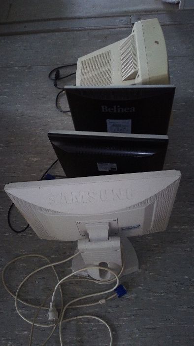 3 LCD Monitors and 1 CRT, "Computer Scrap"64750637796355121