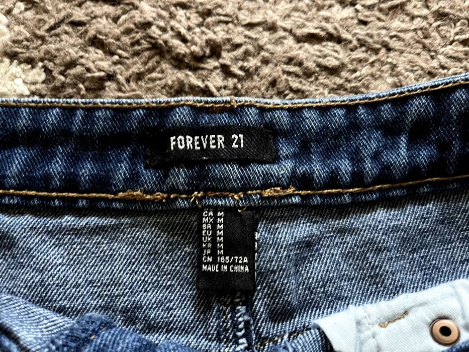 Джинсова міні-спідниця Forever 21, розмір М (46), ідеальний стан!