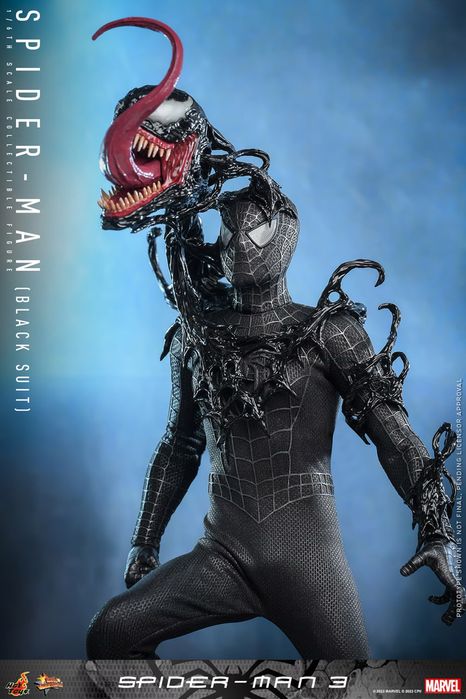 Фігурка 1/6 Hot Toys MMS727 Spider-Man (Black Suit) Spider-Man 3
