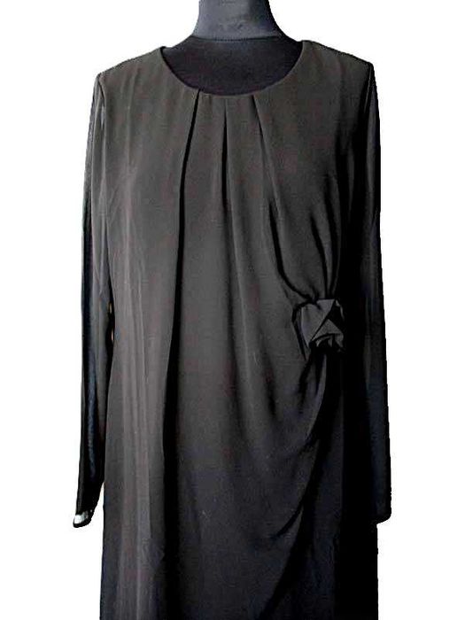 Sukienka - czarna - 42 XL - biust 104 cm Ashley Brooke