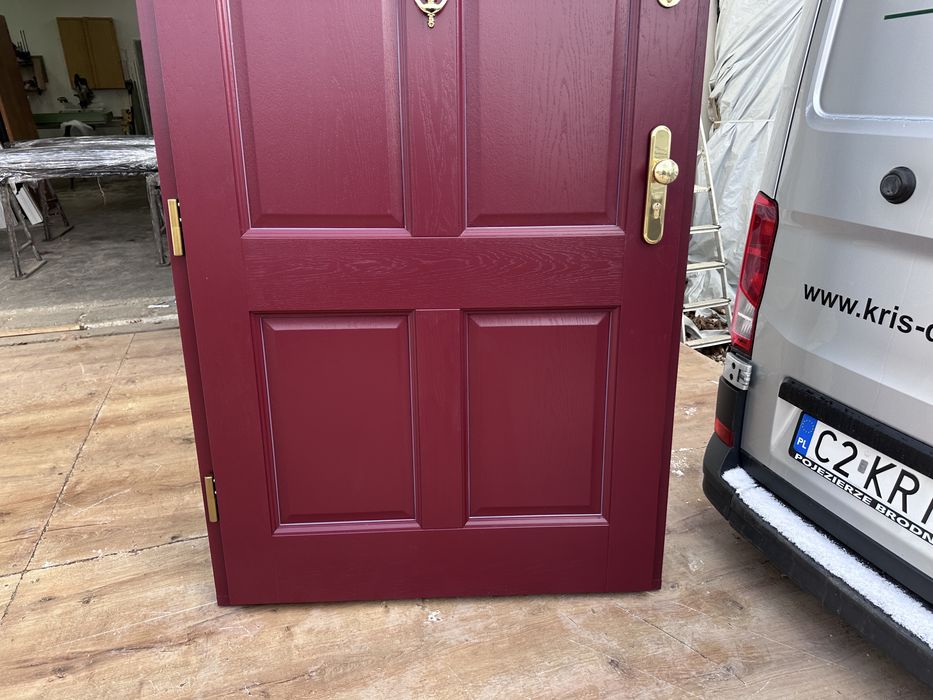 Drzwi zewnętrzne drewniane Amerykańskie Na wymiar montaż Cała Polska