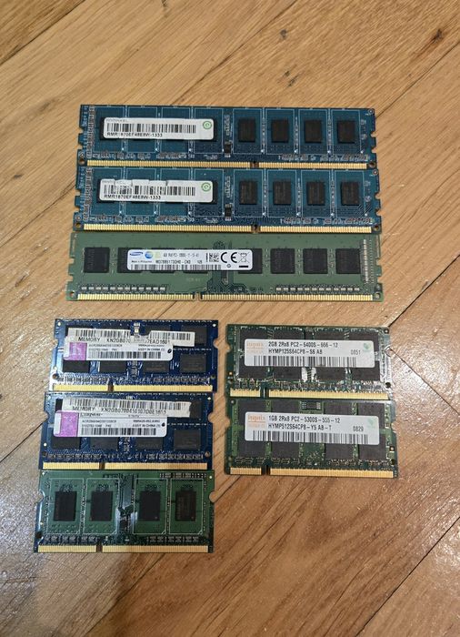 Оперативна пам'ять DDR3, DDR2 4GB, 2GB, 1GB
