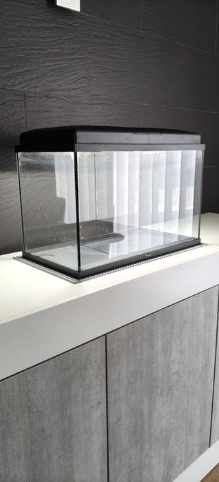 Aquário 60LT com tampa e lâmpada branca Led + filtro + termostato + sifão para retirar água