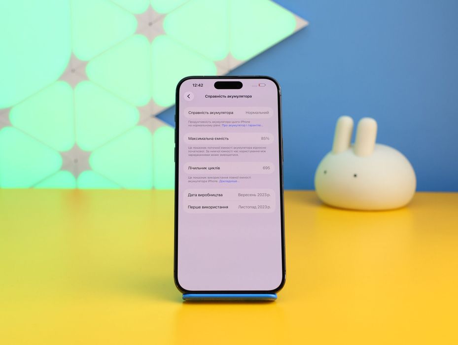 Смартфон Apple iPhone 15 Pro Max 256GB Black (158154) Б/У З ГАРАНТІЄЮ