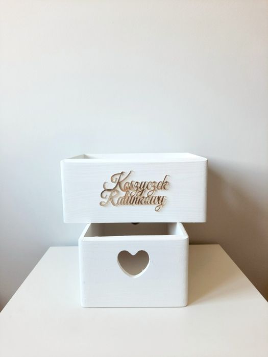 Koszyczek ratunkowy koszyczki lustrzany złoty napis ślub