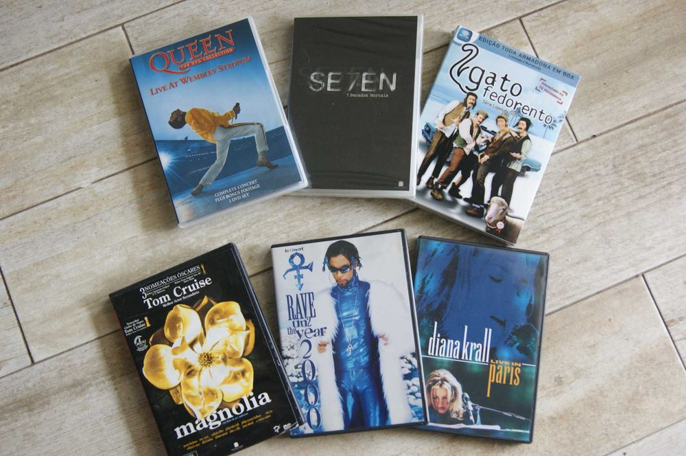 DVD de música e filmes