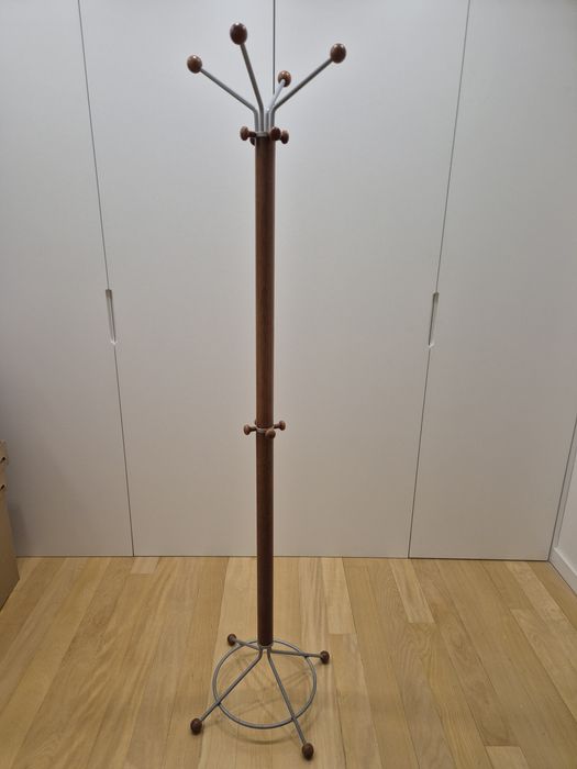 Cabide/bengaleiro madeira e cinzento