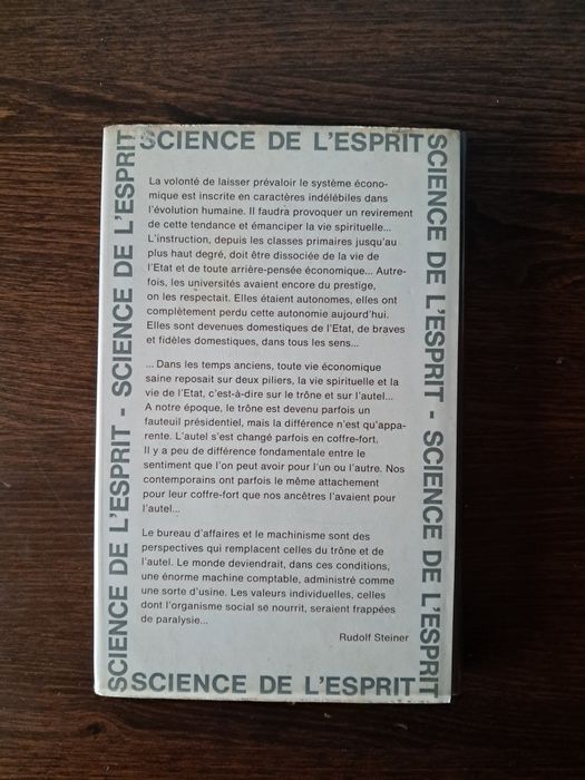 Rudolf Steiner - Impulsions du Passé et d'Avenir dans la Vie Sociale