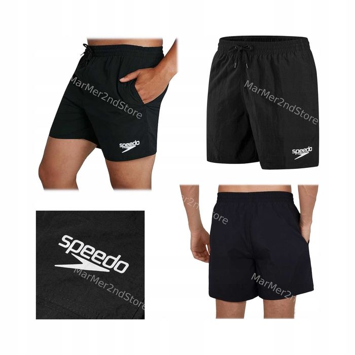 SPEEDO ESSENTIALS 16 Watershort Męskie Szorty Kąpielowe Czarny Rozmiar S