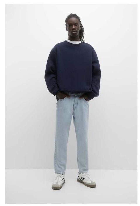 Чоловічі укорочені джинси мом Standard Fit від Pull&Bear