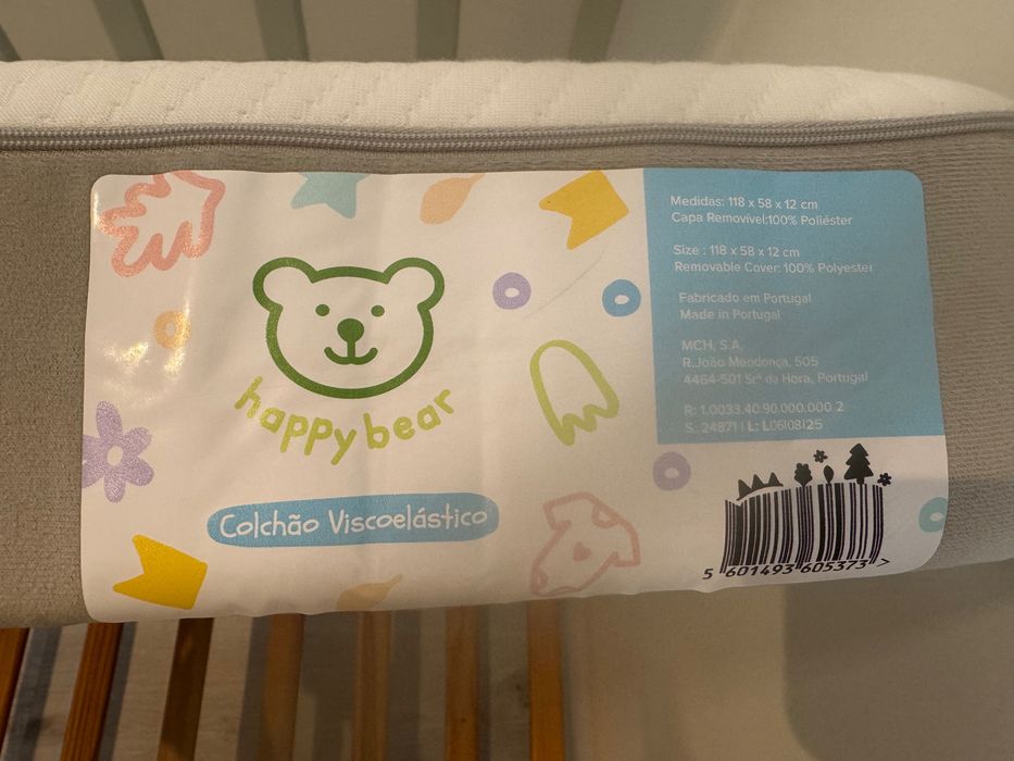 Berço Trama com colchão Happy Bear NOVO, nunca usado