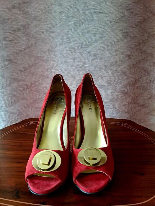Szpilki Nine West czerwone 41