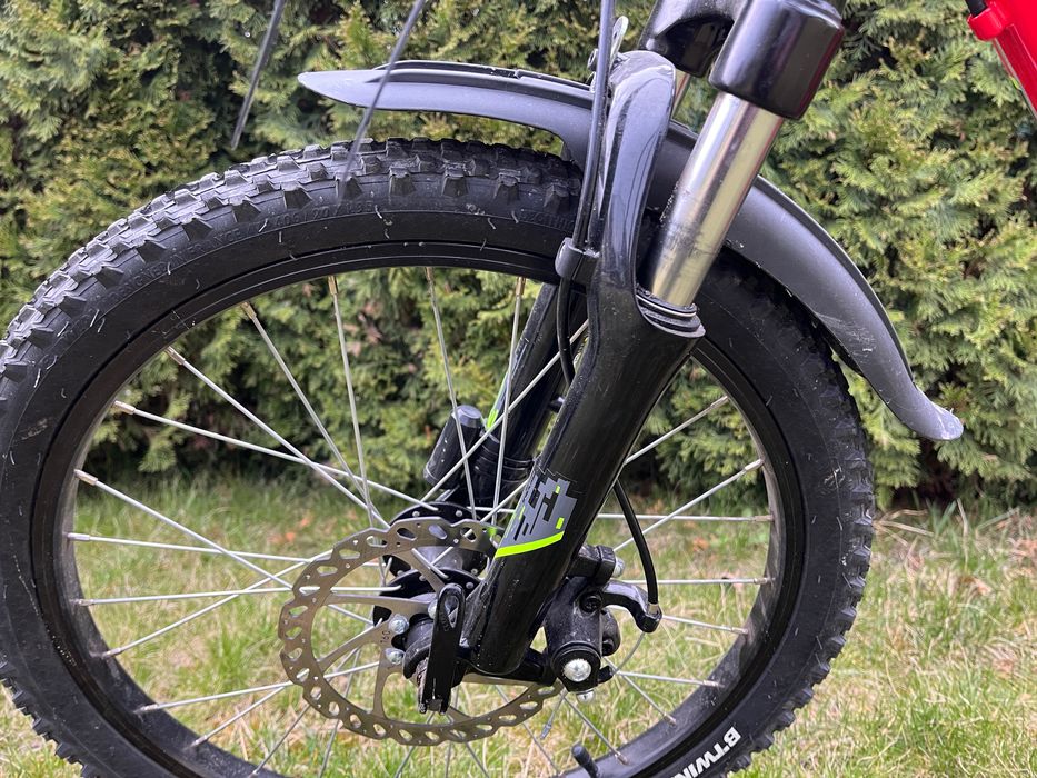 Rower dziecięcy górski Rockrider ST900, koło 20 cali, amorki, błotniki